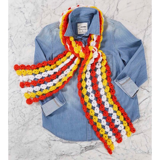 Add Fringe Scarf Tassels Crochet Groove Cruise FREE Crochet Shawl